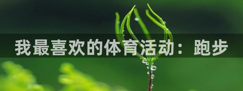 我最喜欢的体育活动：跑步